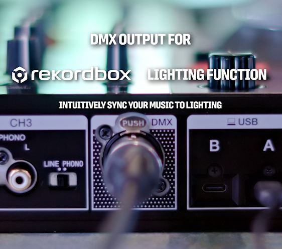Pioneer DJ DDJ-FLX10 DMX Ausgang für Lichtshows