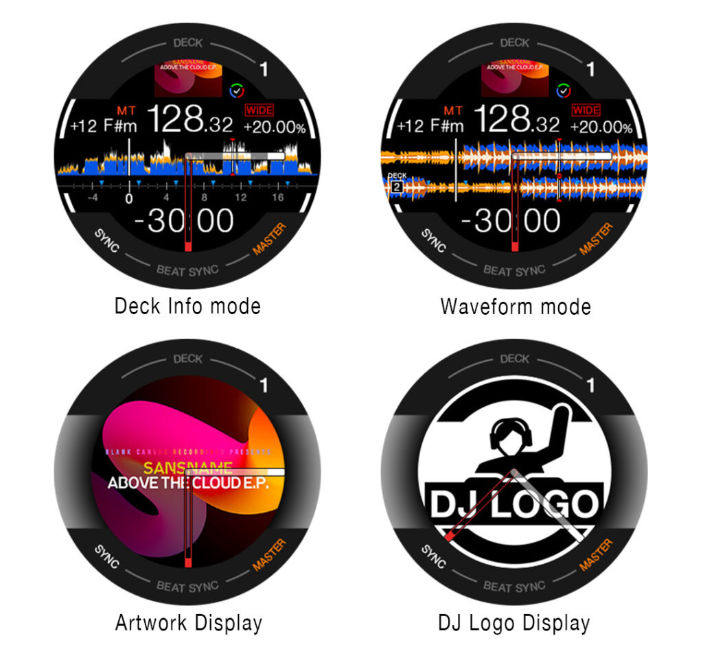 Pioneer DJ DDJ-FLX10 - 4 Modi beim On-Jog Display